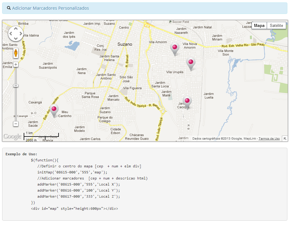 No momento, você está visualizando Google Maps com marcadores personalizados através do CEP